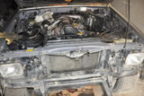 Toyota Land Cruiser Prado 78: убрана кондишка с трубками и компрессором, удален егр и все лишнее