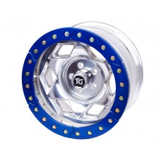 17" Aluminum Beadloclk Wheel, JK (5 on 5.00" w 3.75" BS), Black Segmented Ring