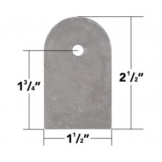3/16" Thick Weld On Flat Tabs, 2.5" (10 Pack)